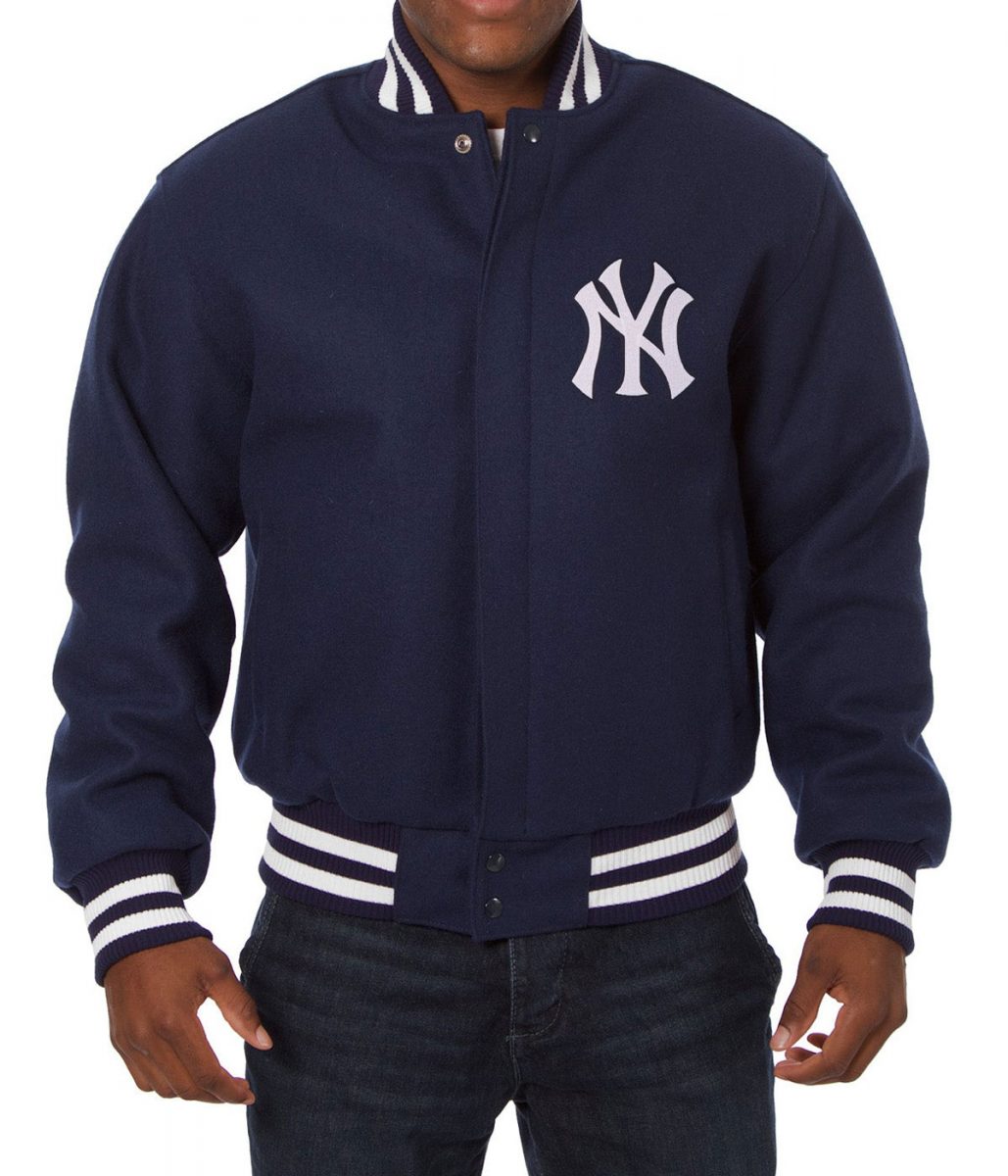 Yankees New York Varsity Blue Wool Jacket