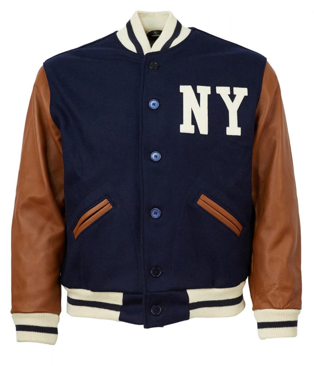 NY Yankees 1940 Varsity Blue and Brown Jacket
