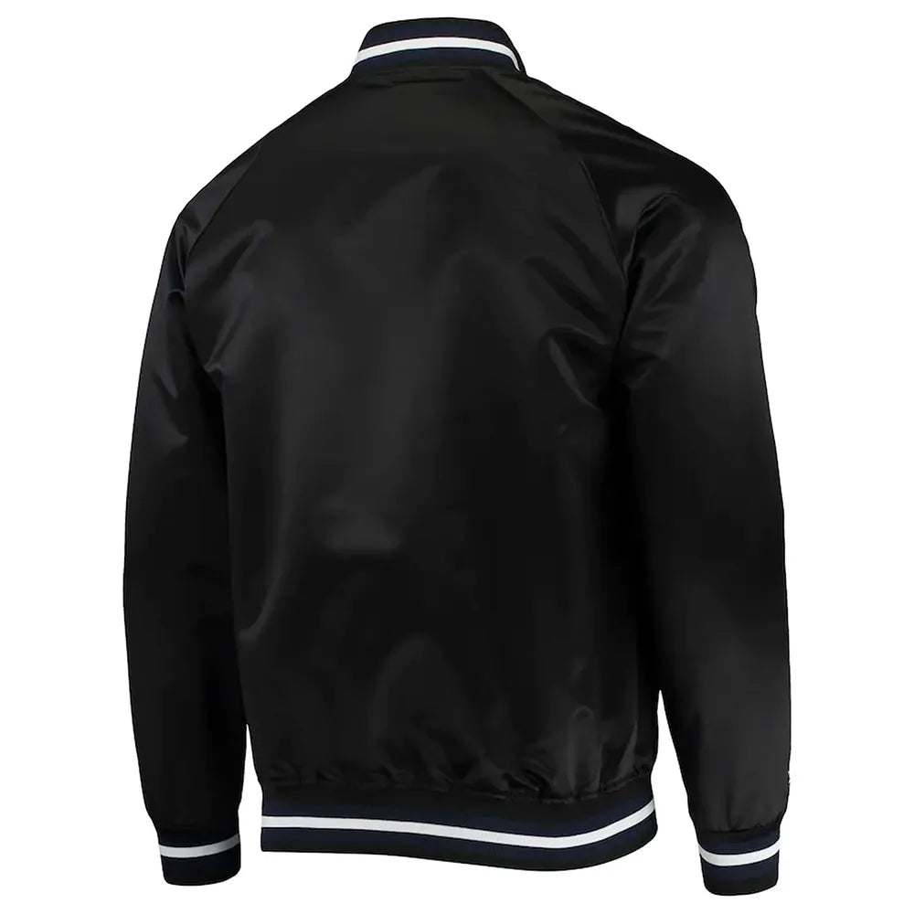 Slider NY Yankees Varsity Gray Satin Jacket