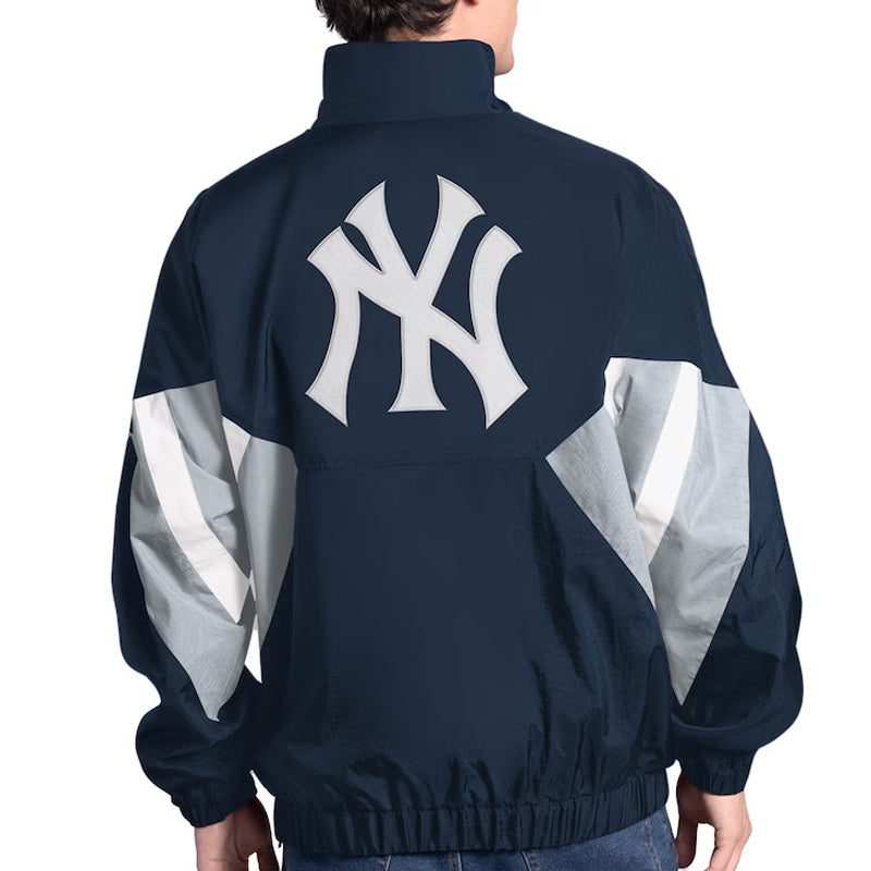 NY Yankees Cooperstown Chief Navy Half-Zip Pullover