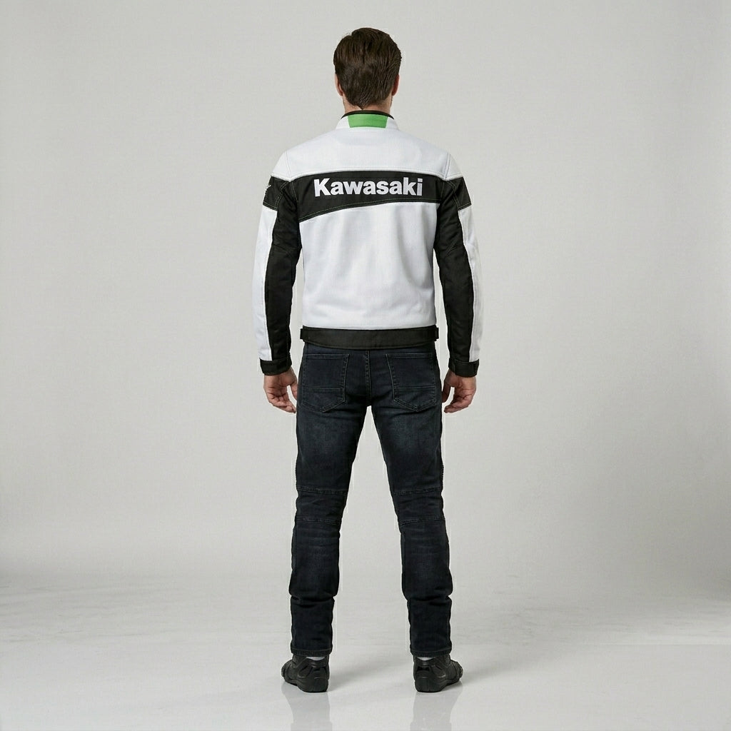 Kawasaki Racing Motorcycle Jacket – Men’s Sport Rider Edition
