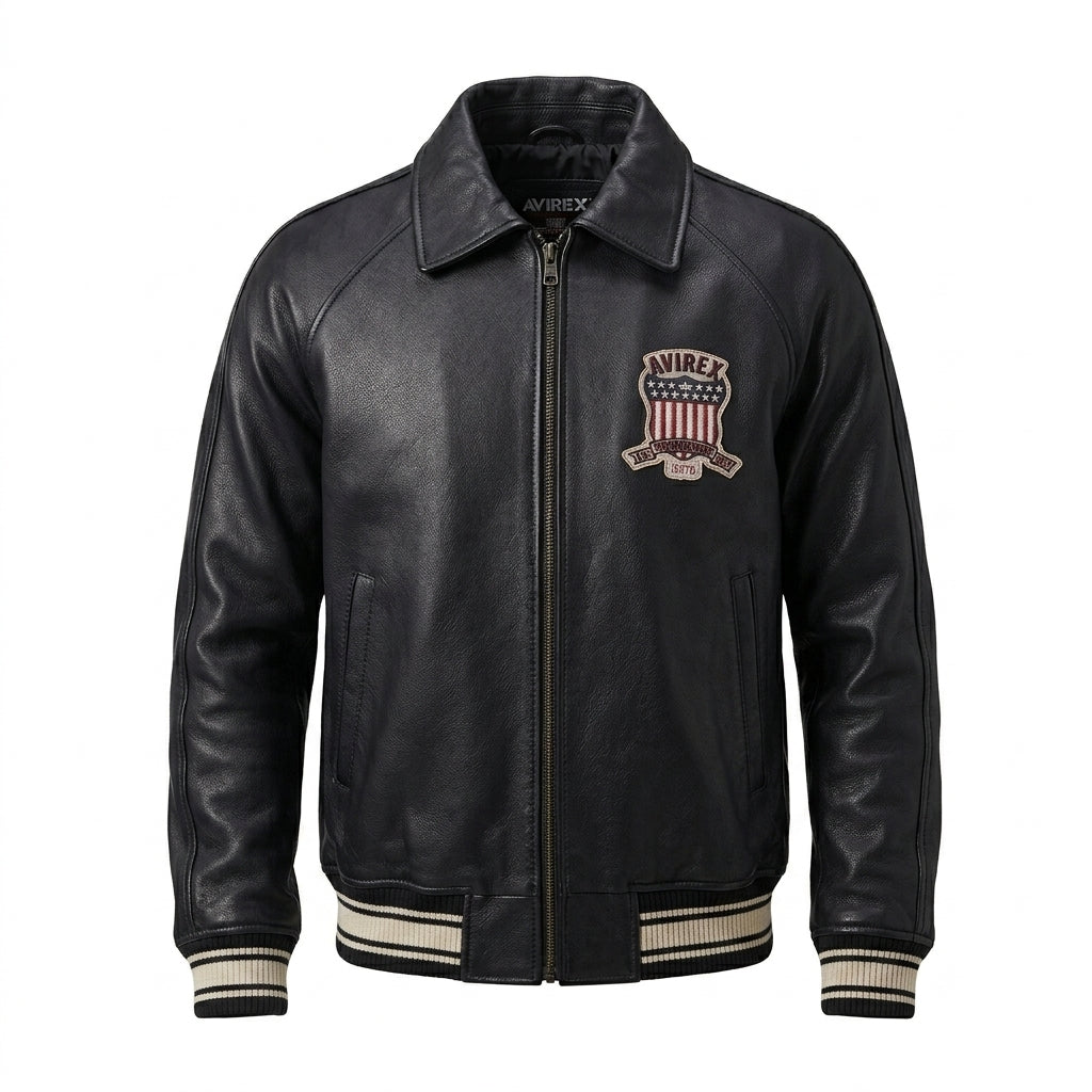 Distressed Leather Moto Jacket – Vintage Heritage Edition