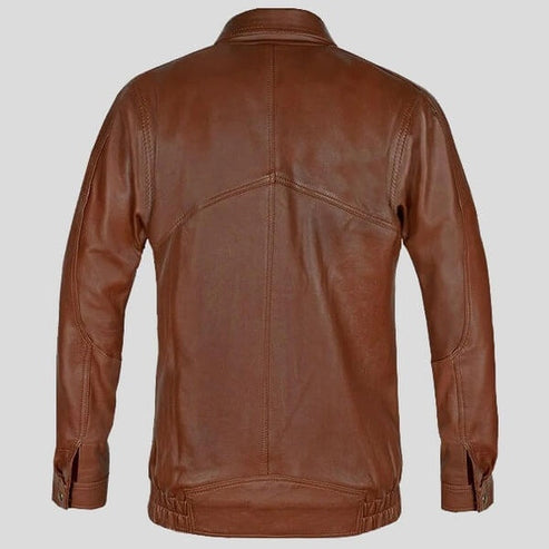 Men’s Aviator Bomber Premium Leather Jacket – Classic Flight Style