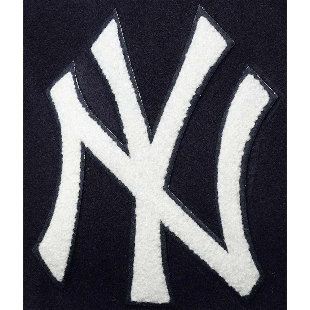 NY Yankees Black and White Varsity Jacket