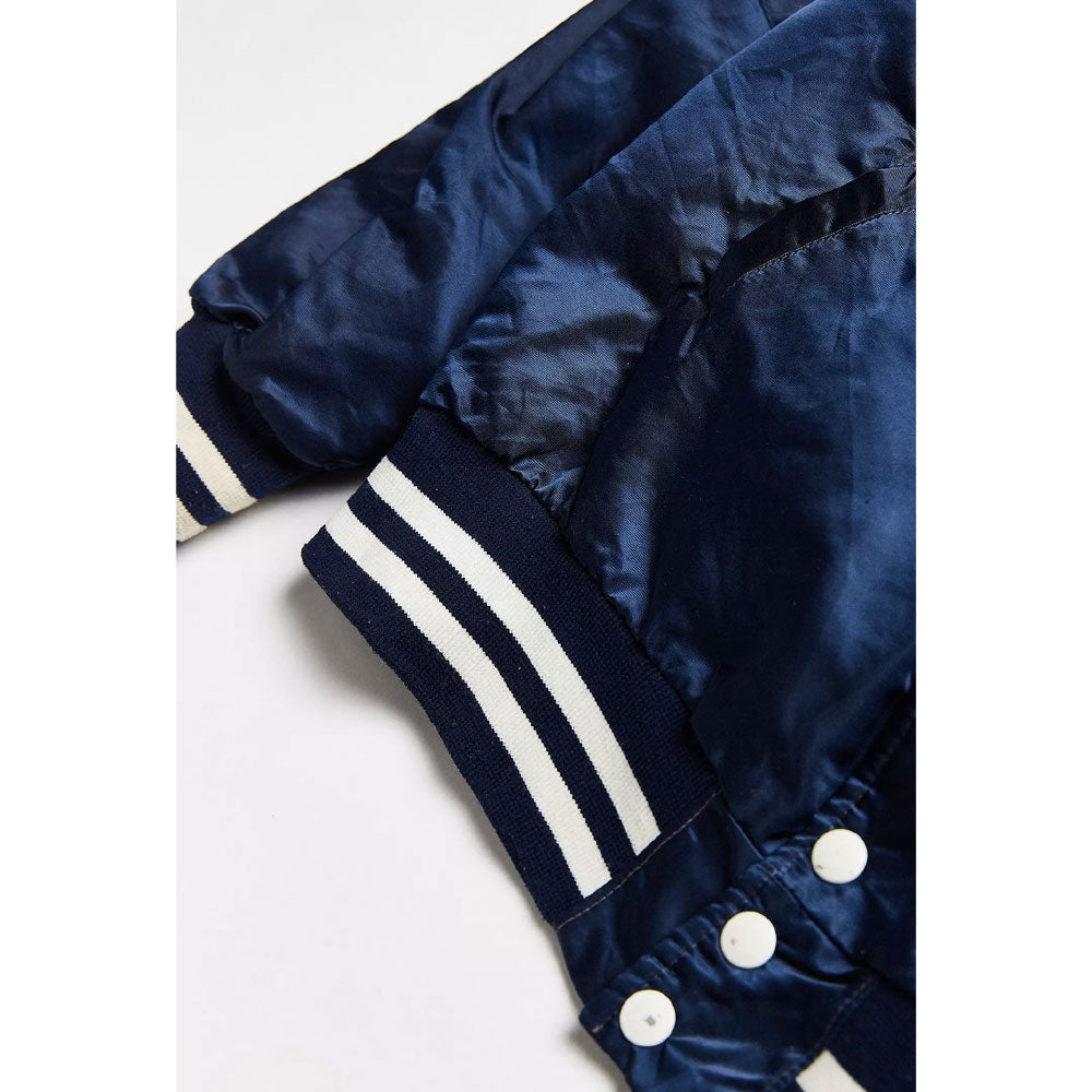 New York Yankees 90s Satin Bomber Jacket Blue White