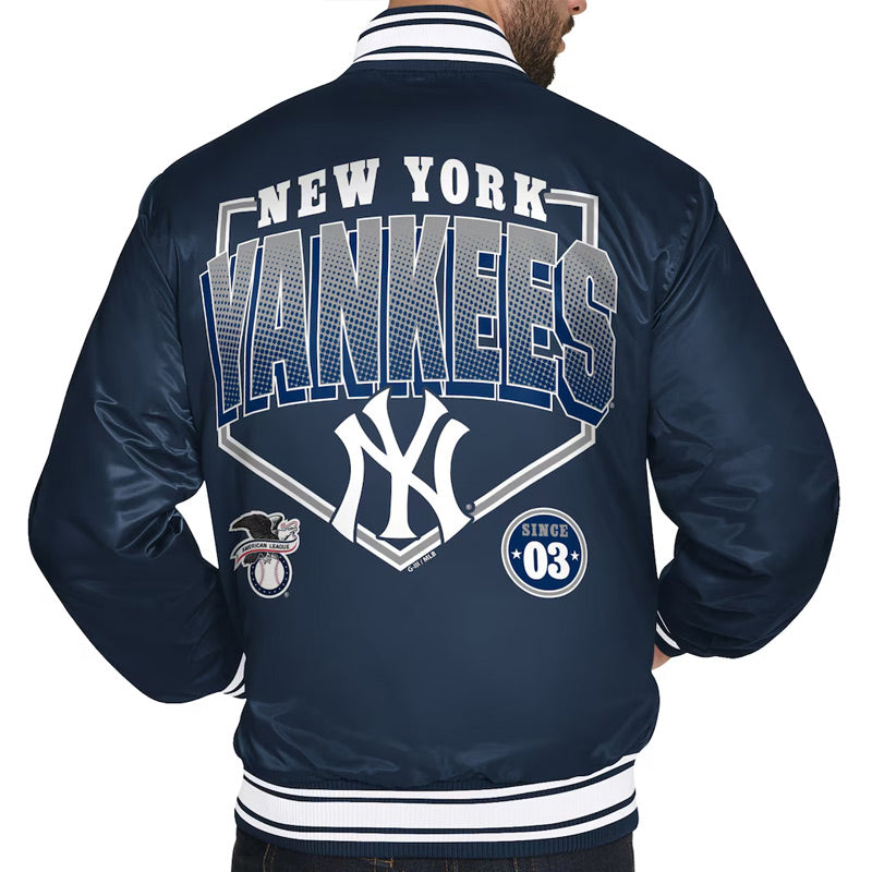 NY Yankees Home Plate Printed Graphic Jacket
