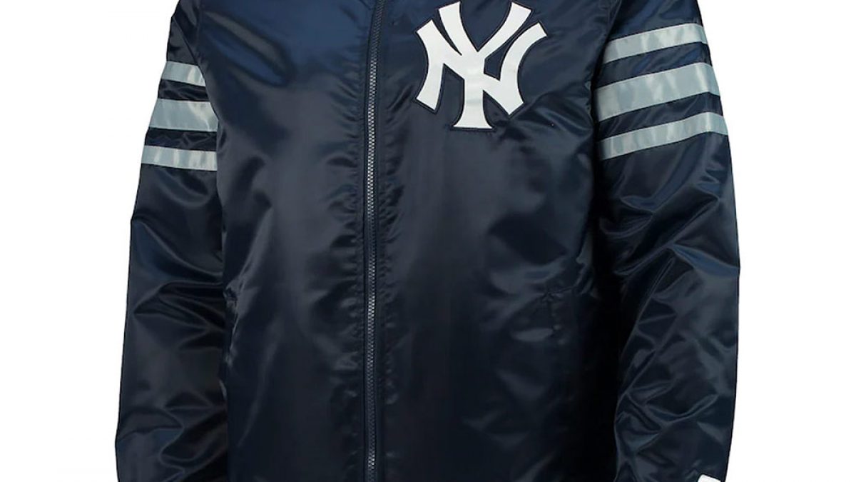 The Captain II New York Yankees Navy Blue Satin Jacket