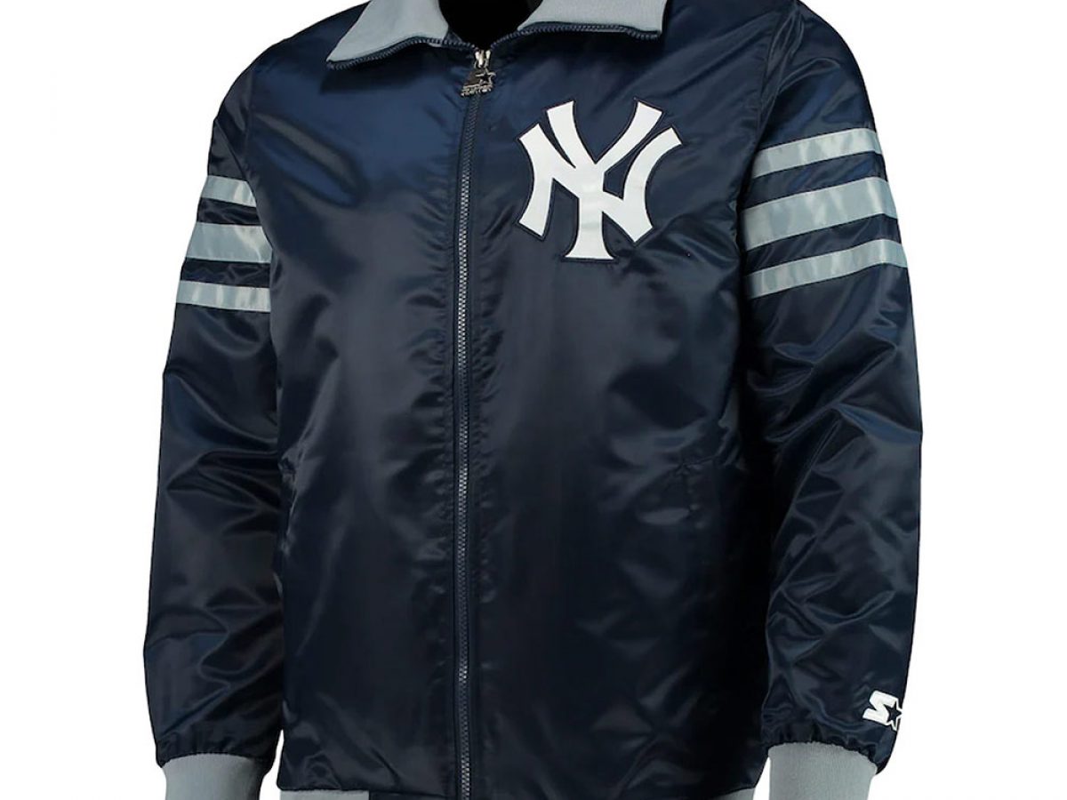 The Captain II New York Yankees Navy Blue Satin Jacket