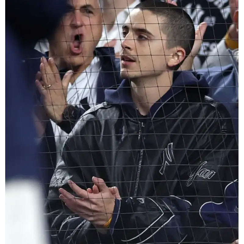 new-york-yankees-timothee-chalamet-black-leather-jacket