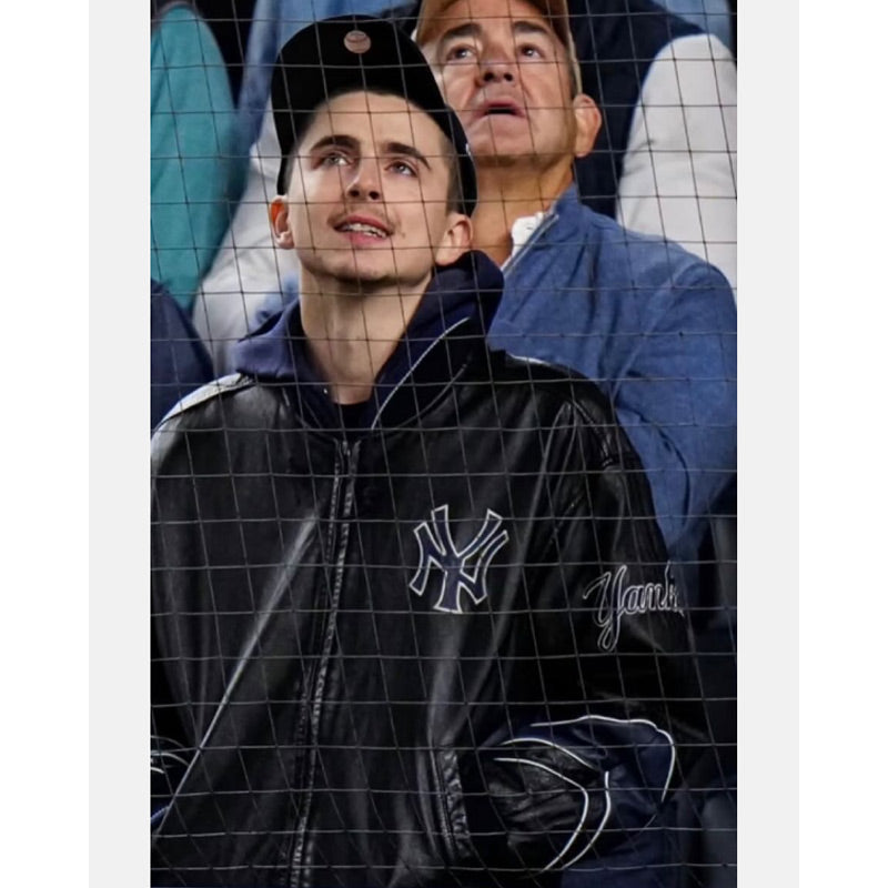 ny-yankees-timothee-chalamet-black-jacket